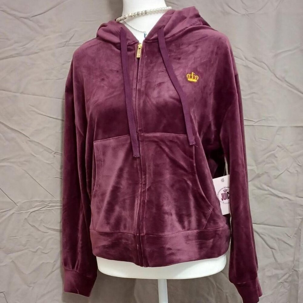 Juicy Couture Women's Burgundy Hoodie